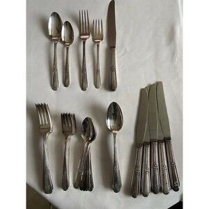 Wm Roger’s 1938 Pure Silver Plated Flatware 6 Full Settings Pattern In Descrip